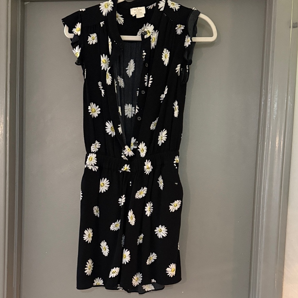 Kate Spade Black Floral Romper